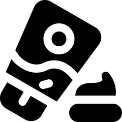 sunscreen glyph icon. Strong and solid vector icon for websites, mobile interfaces, presentations, and visual branding. High quality and easy to edit.