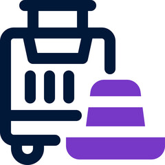 vacation duotone icon. Sleek and modern vector icon for websites, mobile apps, marketing materials, and corporate design. Fully scalable and ready to use.