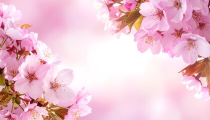 Obraz premium Delicate pink cherry blossoms in soft focus