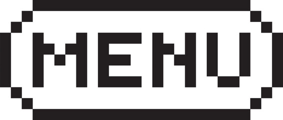 Pixel art button icon game