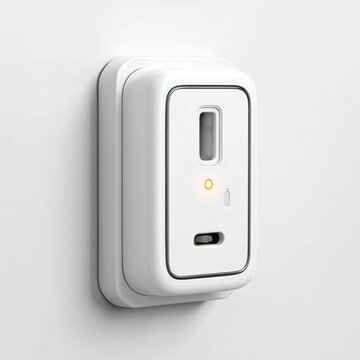 Close-up of a smart plug inserted into a wall socket