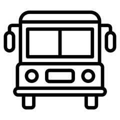 Bus  Icon Element For Design
