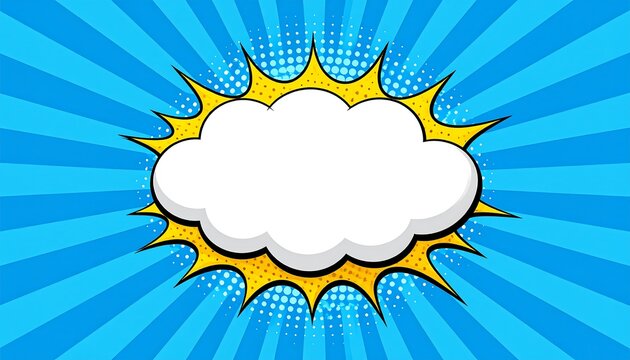 Comic book style cloud