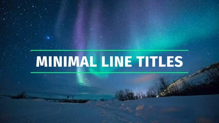 Elegant Minimal Line Titles_Vol.09