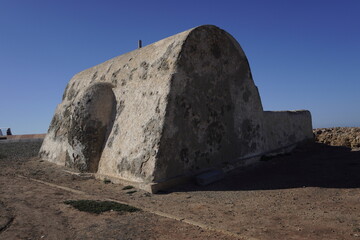 Traditional stone shelter in Safi ,Morocco, used historically as a protective structure. A rustic travel landmark