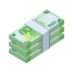 Fototapeta premium money box with green arrow