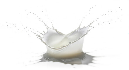 milk splash in white background