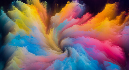 Multi colorful splash abstract background