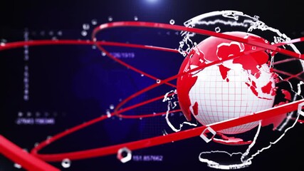 News Background Red Loop