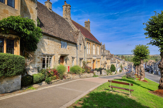 The historic town of Burford in the southern Cotswolds region, is in west Oxfordshire, and is a famous for its well-preserved old stone buildings 