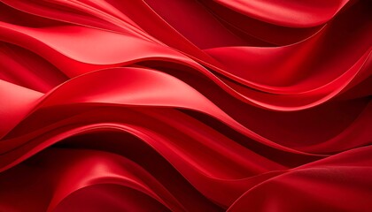 Obraz premium Abstract red flowing fabric