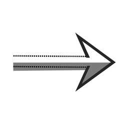 dashed line black arrow 