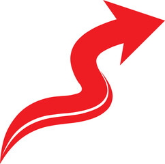 red arrow background