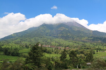 Obraz premium mountain landscape with clouds