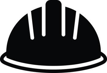 Hard hat safety helmet protective headwear construction worker equipment icon symbol vector