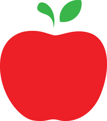 red apple vector illustration