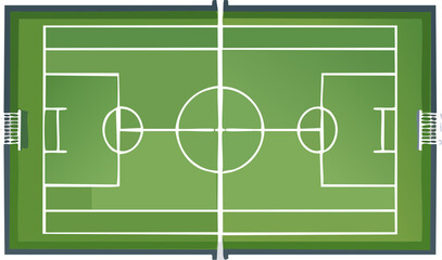 soccer field and ball