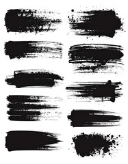 Fototapeta premium Abstract brush strokes (1)