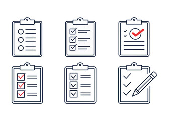 Checklist variations for project planning and task management efficiency and successful completion of business goals paperwork