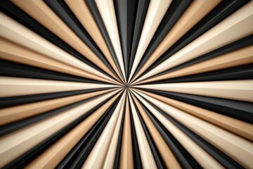 Geometric Burst: A dynamic and abstract graphic design featuring radial beams emanating from a central point, creating an eye-catching and visually engaging display.