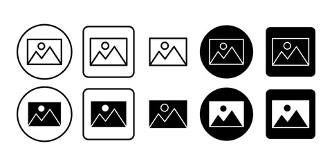 Image gallery vector icon. Perfect symbol for photo albums, media collections, and digital libraries.