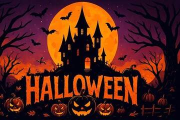 halloween night background
