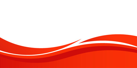 Vector red line background curve element with white space for text and message design, overlapping layers, vector