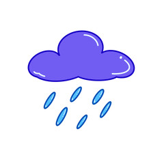 The clouds are pelting rain.