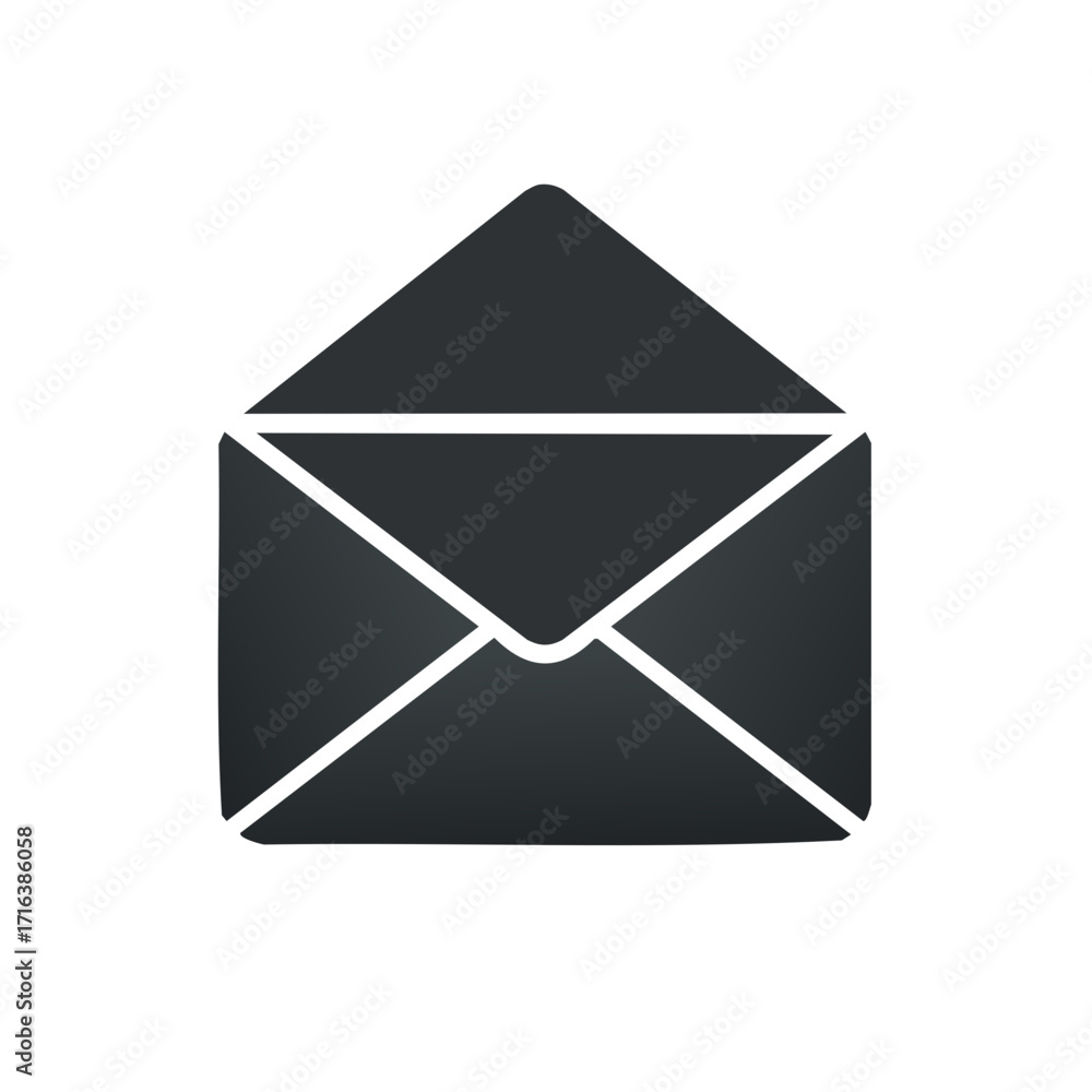 Poster Email Envelope Notification Icon Communication Correspondence Message Graphic Symbol
