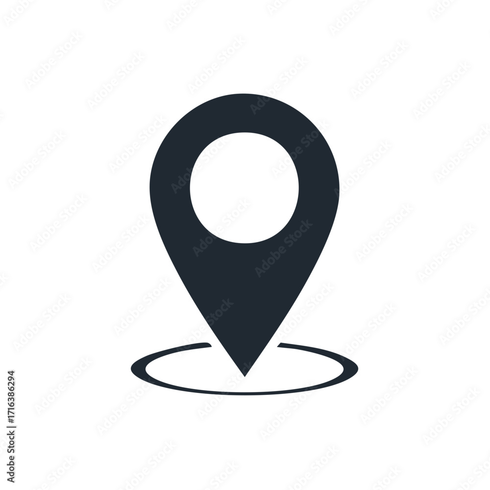 Poster location point simple navigation mark navigation mapping system design