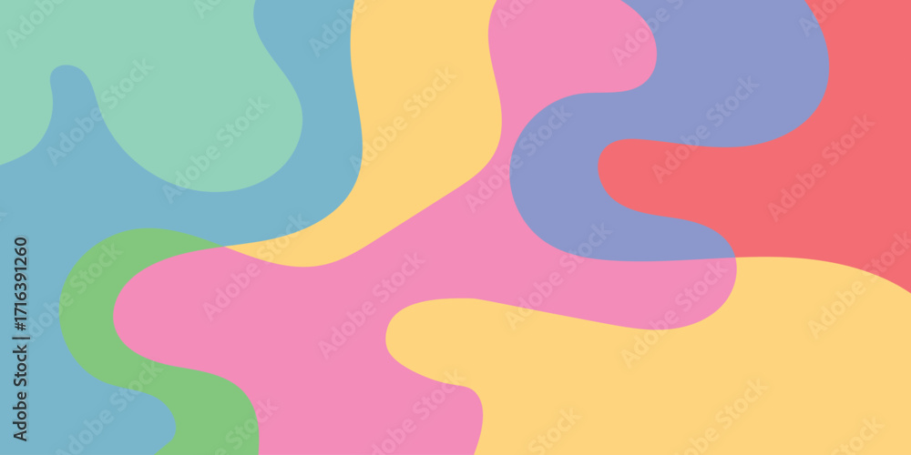 Aufkleber background with colorful abstract fluid shapes and geometric vector concepts for the season. vector 