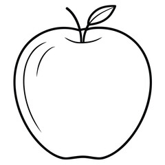 Minimalist vector illustration set featuring a single clean apple design with vibrant color options