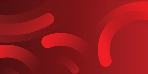Abstract red banner background. Glowing geometric shapes graphic design. Round elements. Futuristic circle shapes. Suit for presentation, cover, brochure, website, flyer, business, poster, booklet