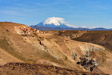Le Parinacota au parc lauca