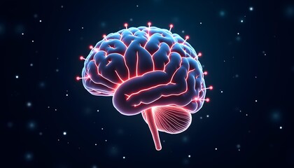 The Brain of Tomorrow: A Glowing Network of AI Intelligence