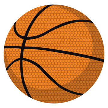 Basketball illustration. Editable color vector