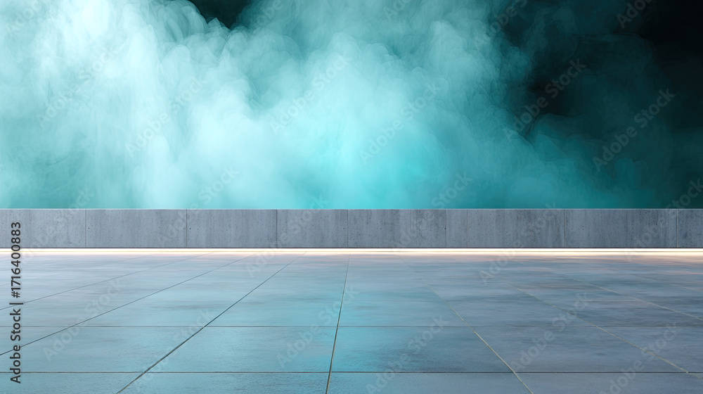 Poster minimalist gray concrete surface with smooth texture, illuminated by soft light, set against backdro