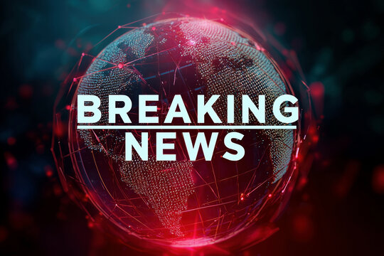 Breaking news background