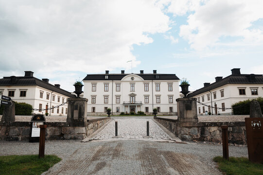Rosersberg, Sweden - September 13, 2025: Rosersberg Palace (Rosersbergs slott), Swedish Royal castle in Stockholm outskirts