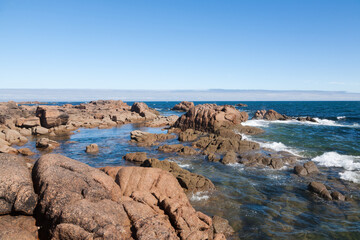 Galicia coastline summer landscape, Costa da Morte, Spain