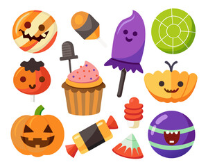 Halloween Sweets and Treats with Pumpkin Candy

