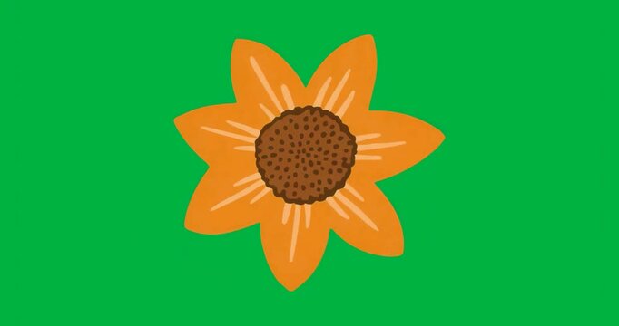 Pixelated aura appearing under orange flower deepening blue halo adding glow on transparent canvas