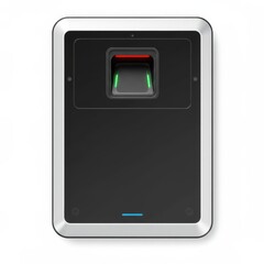 Biometric scanner pad with fingerprint recognition technology in black  