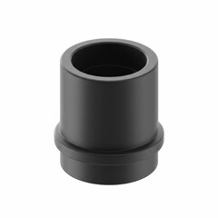 Black plastic conduit bushing for electrical applications  