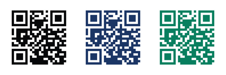 Fototapeta premium QR code icon vector on white background