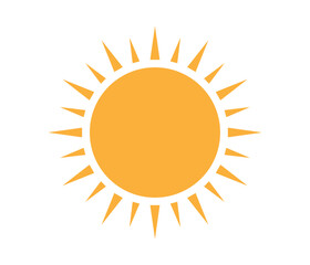 sun icon vector illustration. summer sun symbol