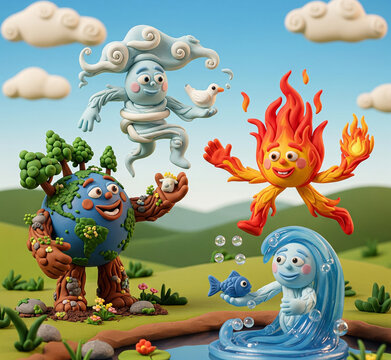 Clay four elements
