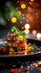 fried fish with vegetables