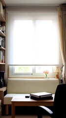 Modern and minimalist study room