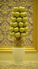 Handcrafted apple topiary 